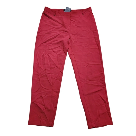 Sienna Pants - NWT Sienna Red High-Waist Straight Leg Dress Pants Size X-Large